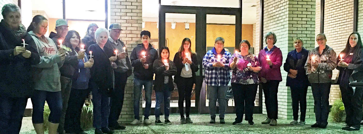 At the Alzheimers awareness walk and candlelight memorial on Nov. 7, participants lit candles and said the names of a family member or friend that has been affected by the devastating disease.